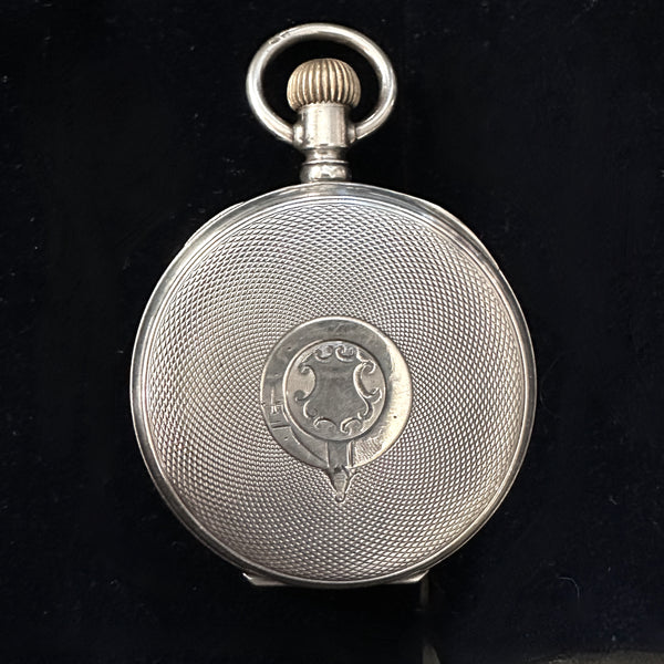 Solid silver pocket deals watch