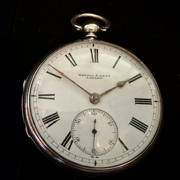 KENDAL &  DENT historical silver pocket watch