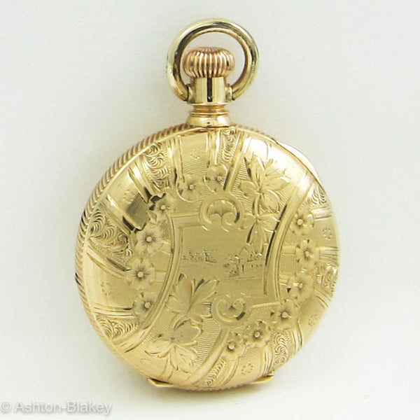 Waltham 14K Gold Lady's  Pocket Watch Pocket Watches - Ashton-Blakey Vintage Watches