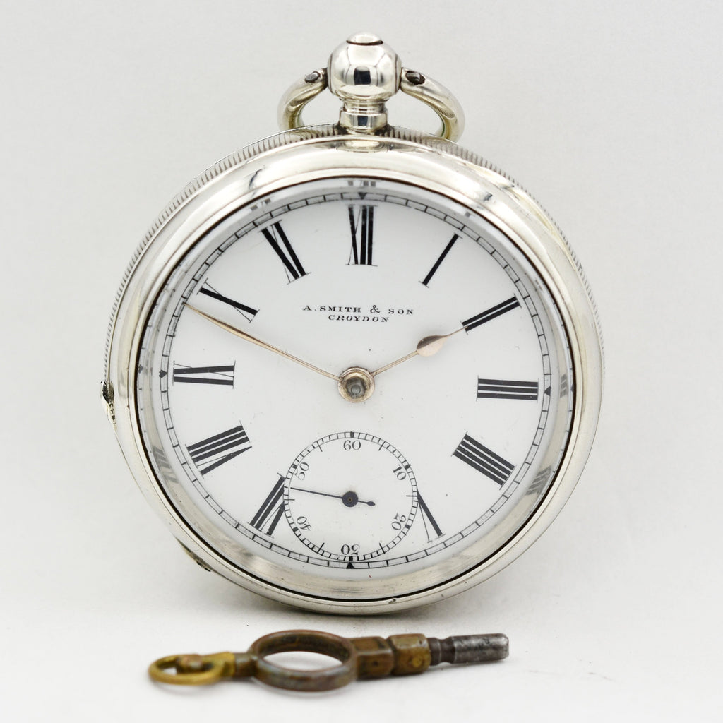 ENGLISH - Pocket Watch Sterling Silver Pocket Watches - Ashton-Blakey Vintage Watches
