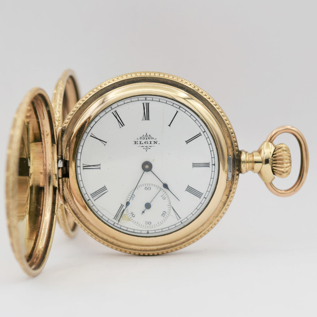 ELGIN 14K GOLD Pocket Watch Pocket Watches - Ashton-Blakey Vintage Watches