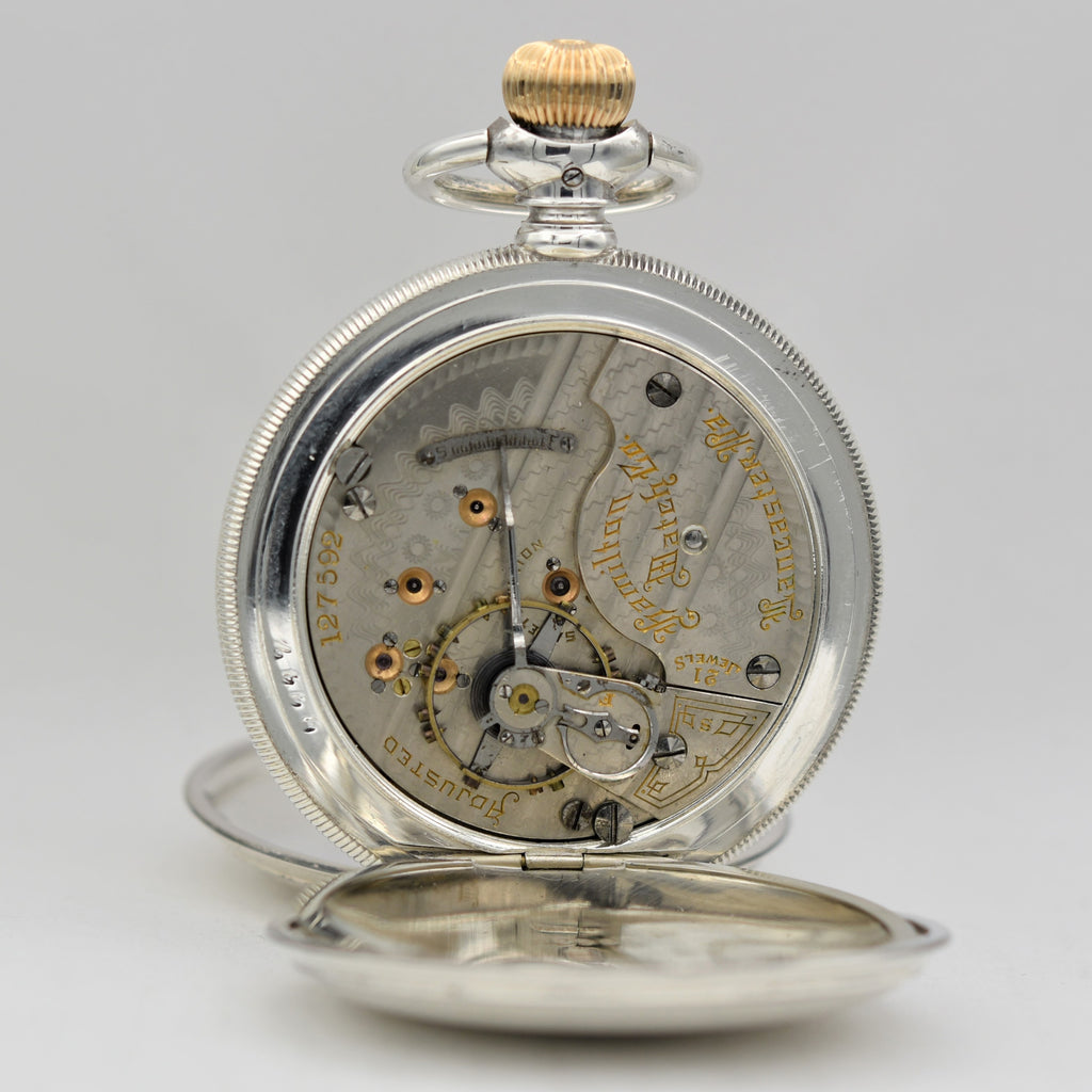 HAMILTON Sterling Silver Pocket Watch Pocket Watches - Ashton-Blakey Vintage Watches
