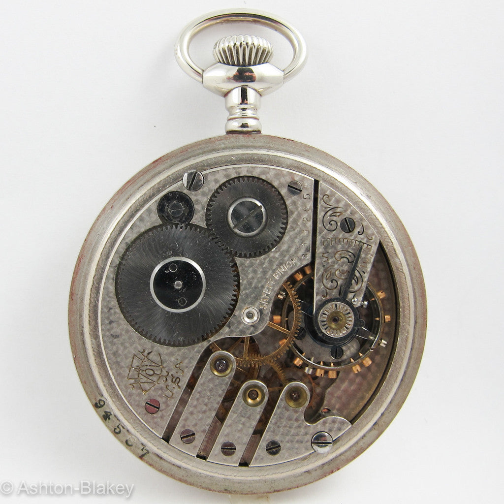 TRENTON open faced size 16 Pocket Watch Pocket Watches - Ashton-Blakey Vintage Watches
