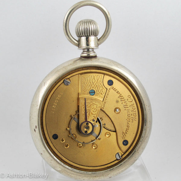 Waltham Silveroid open faced Pocket Watch - Ashton-Blakey Vintage