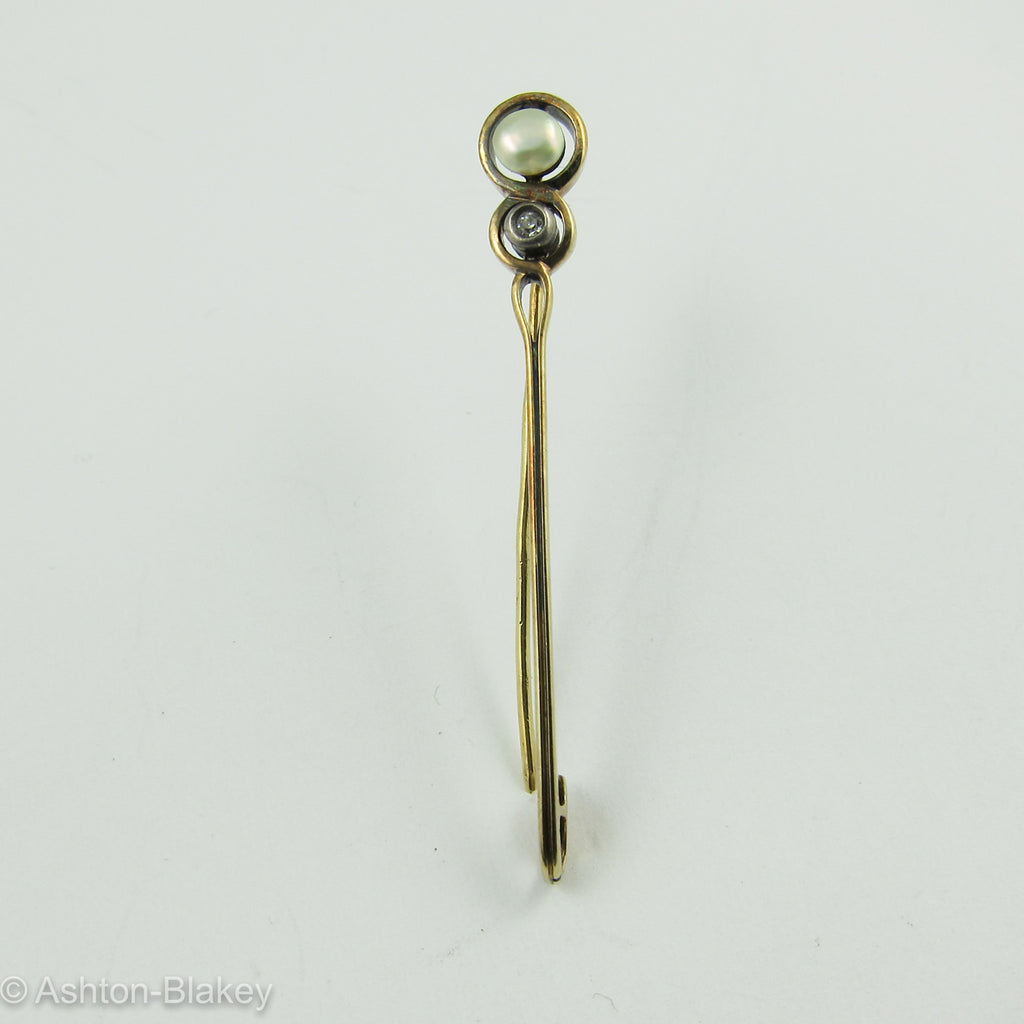 Stick Pin - 14K Victorian Jewelry - Ashton-Blakey Vintage Watches