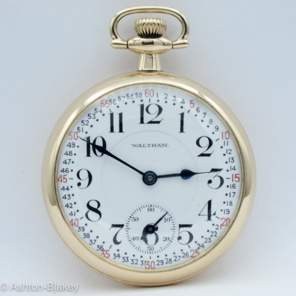 WALTHAM Railroad Pocket Watch Ashton-Blakey Vintage Watches