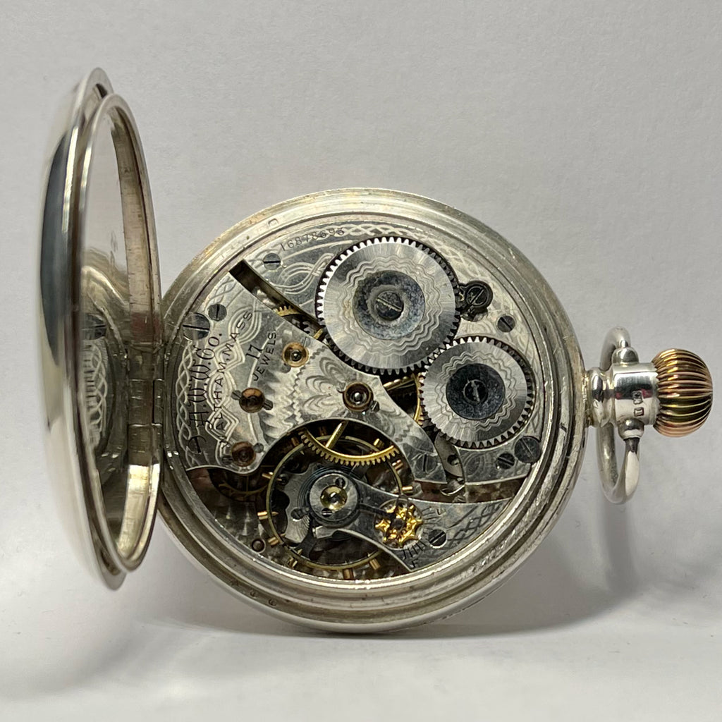 WALTHAM Silver Pocket Watch          RESERVED
