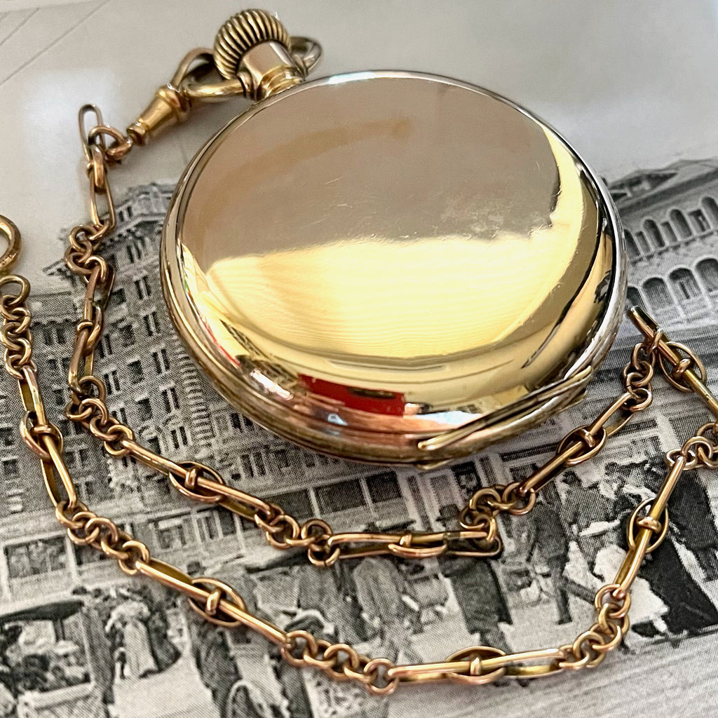 ELGIN POCKET WATCH AND CHAIN