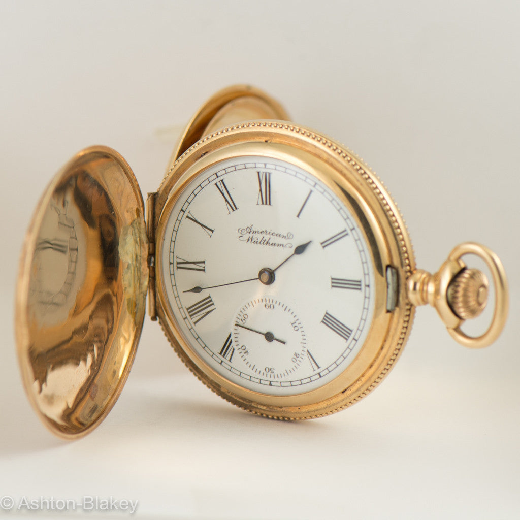 WALTHAM 14K Solid rose Gold Pocket Watch Pocket Watches - Ashton-Blakey Vintage Watches
