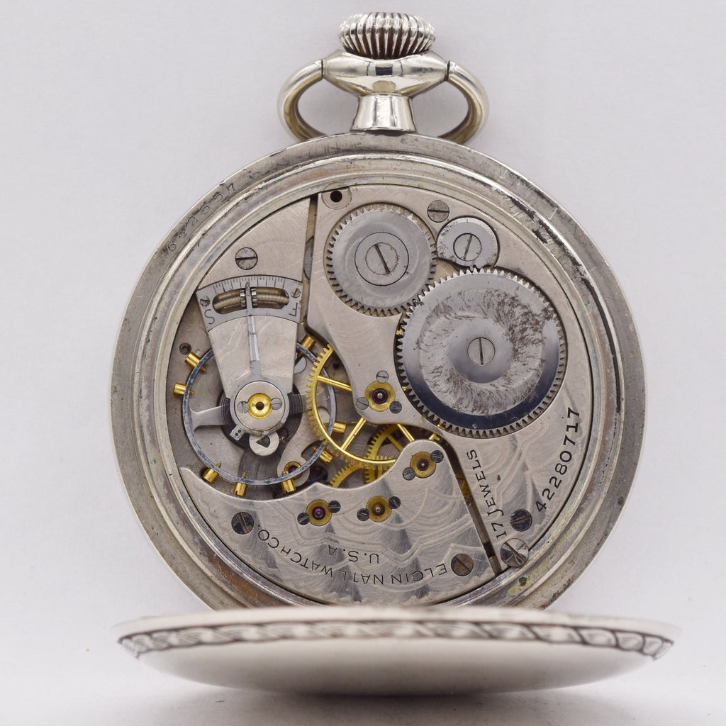 ELGIN MILITARY POCKET WATCH  WWII Pocket Watches - Ashton-Blakey Vintage Watches