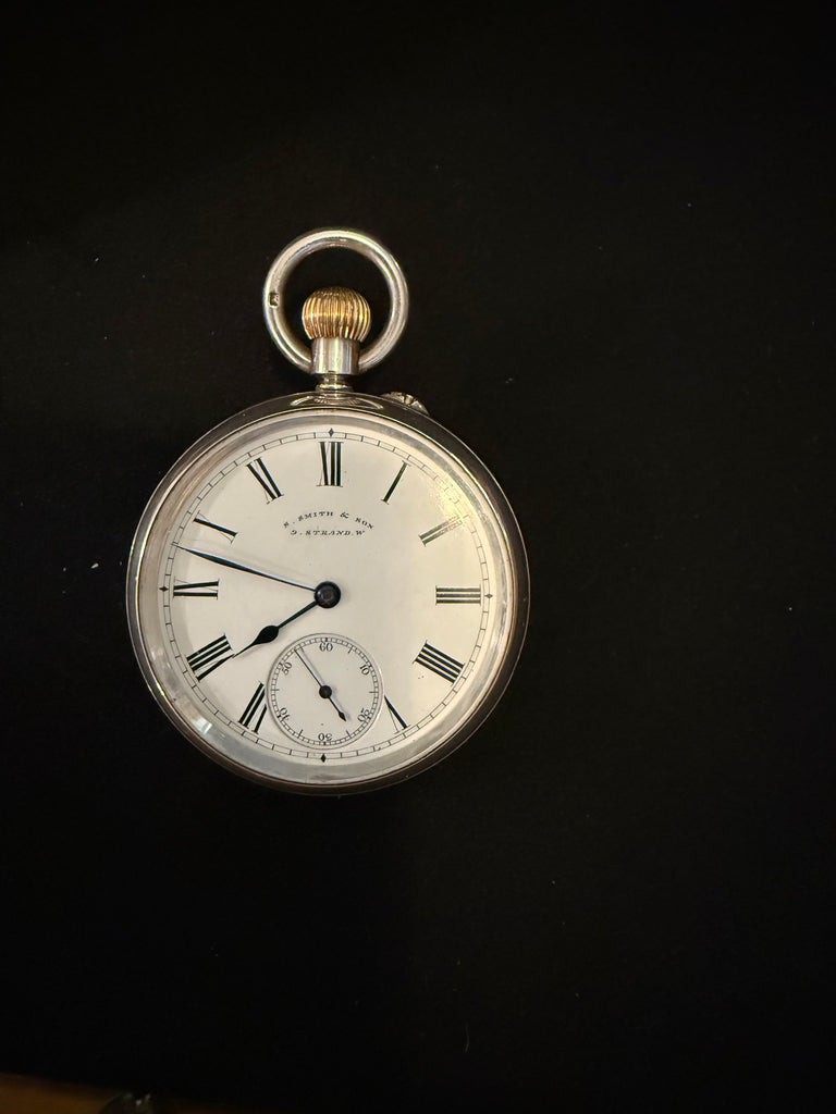 S SMITH & SON SILVER POCKET WATCH