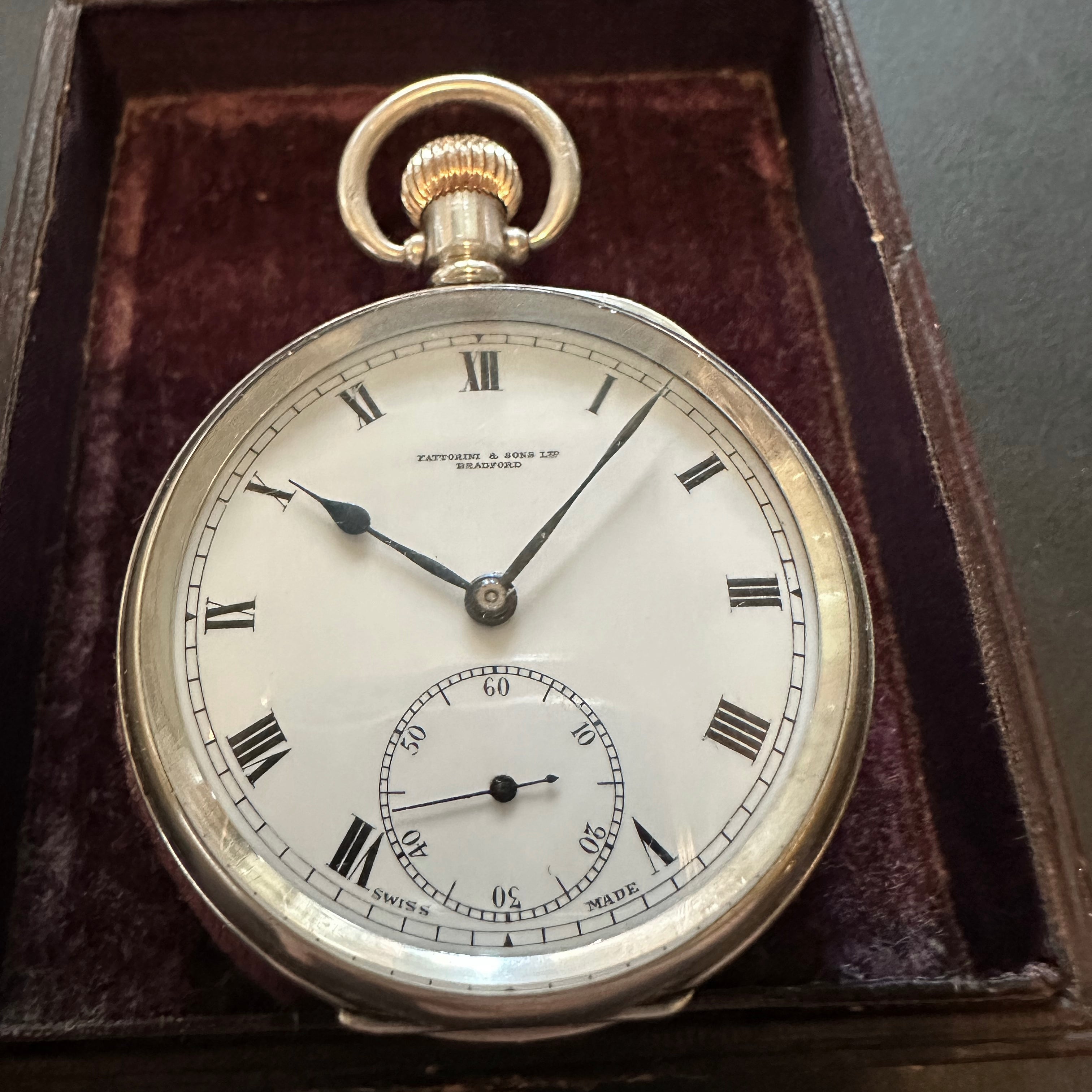 ANTIQUE ENGLISH SILVER POCKET WATCH Ashton-Blakey Vintage Watches