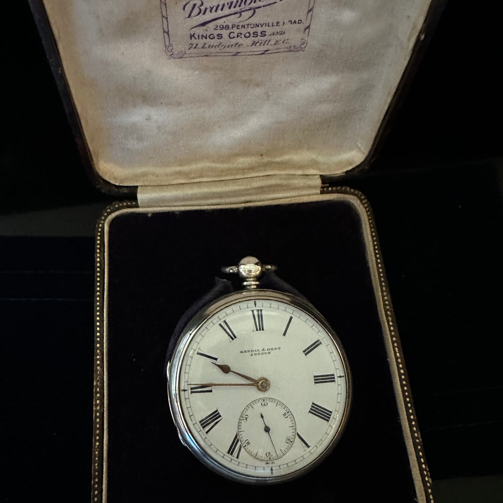 KENDAL &  DENT HISTORICAL SILVER POCKET WATCH