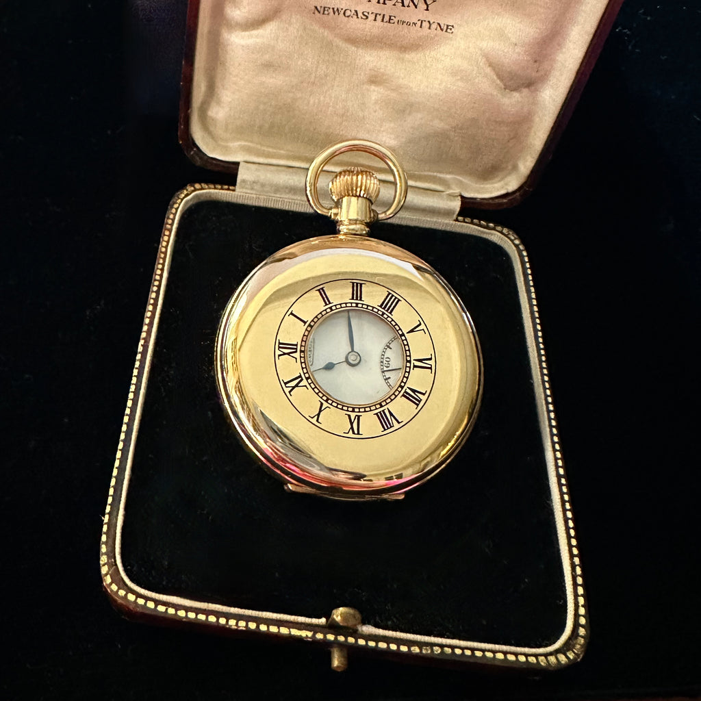 ENGLISH   DEMI HUNTER  POCKET WATCH