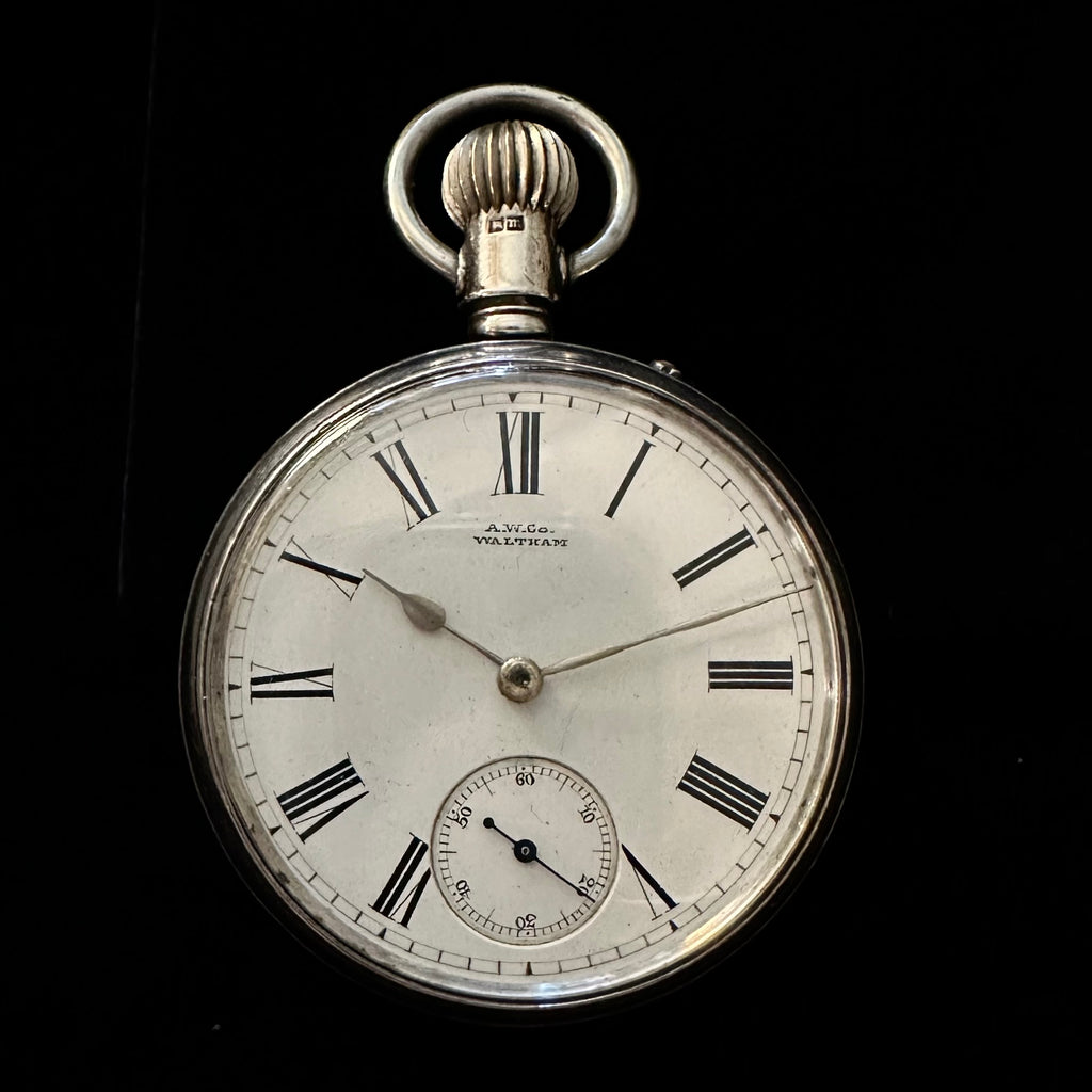 WALTHAM SILVER POCKET WATCH