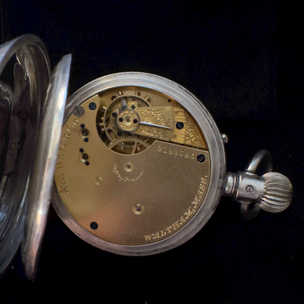 WALTHAM SILVER POCKET WATCH