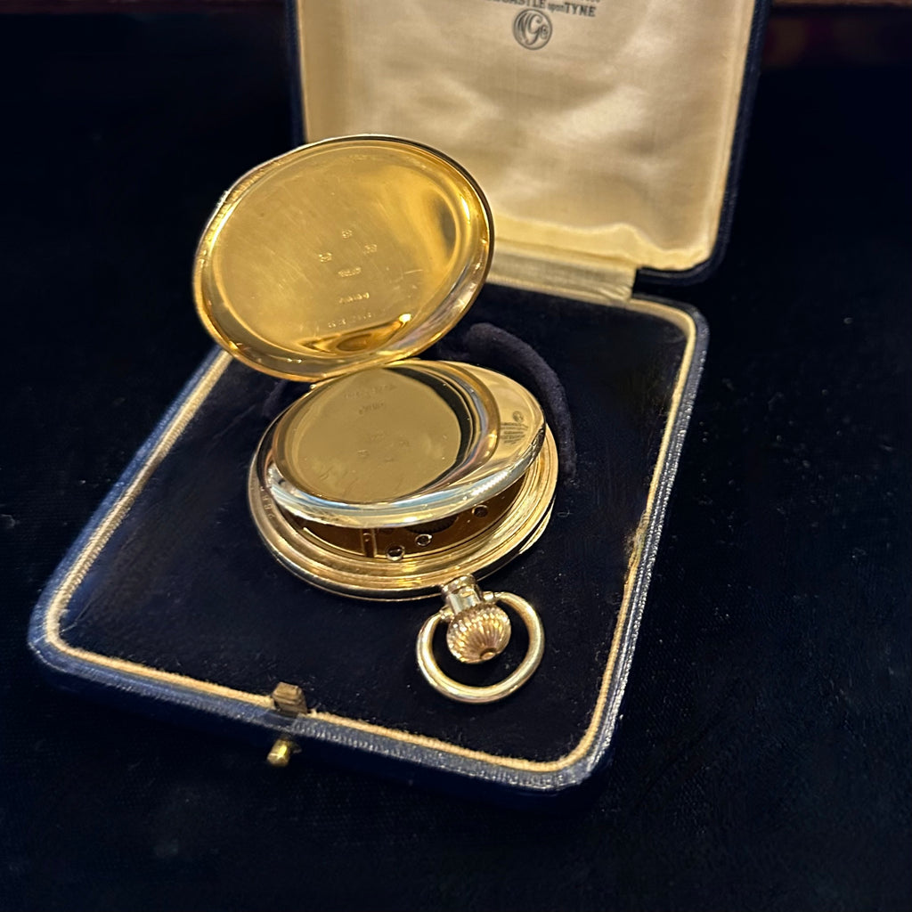 9K GOLD OMEGA POCKET WATCH