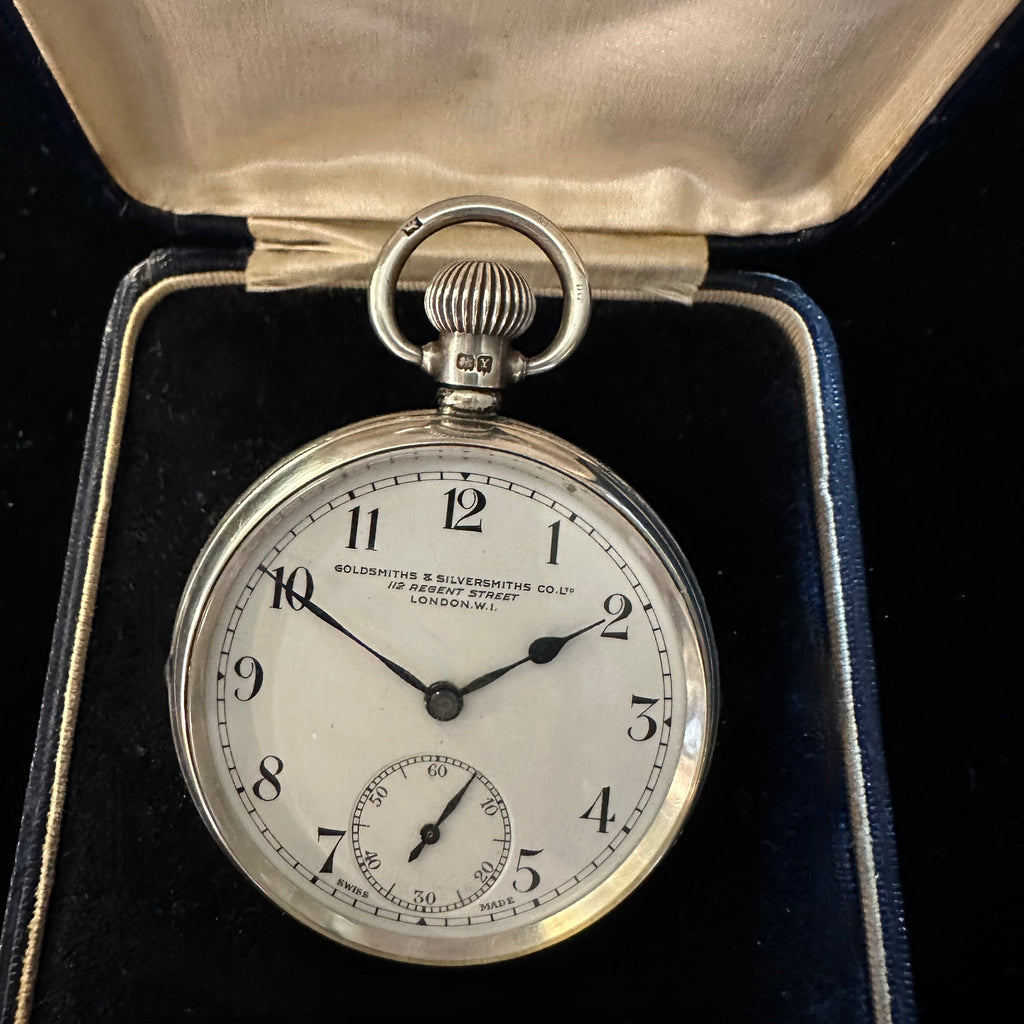 ENGLISH SILVER POCKET WATCH