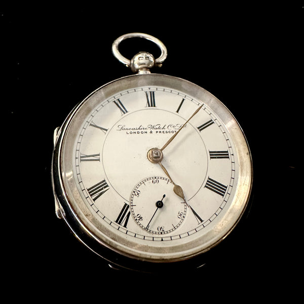 LANCASHIRE SILVER POCKET WATCH