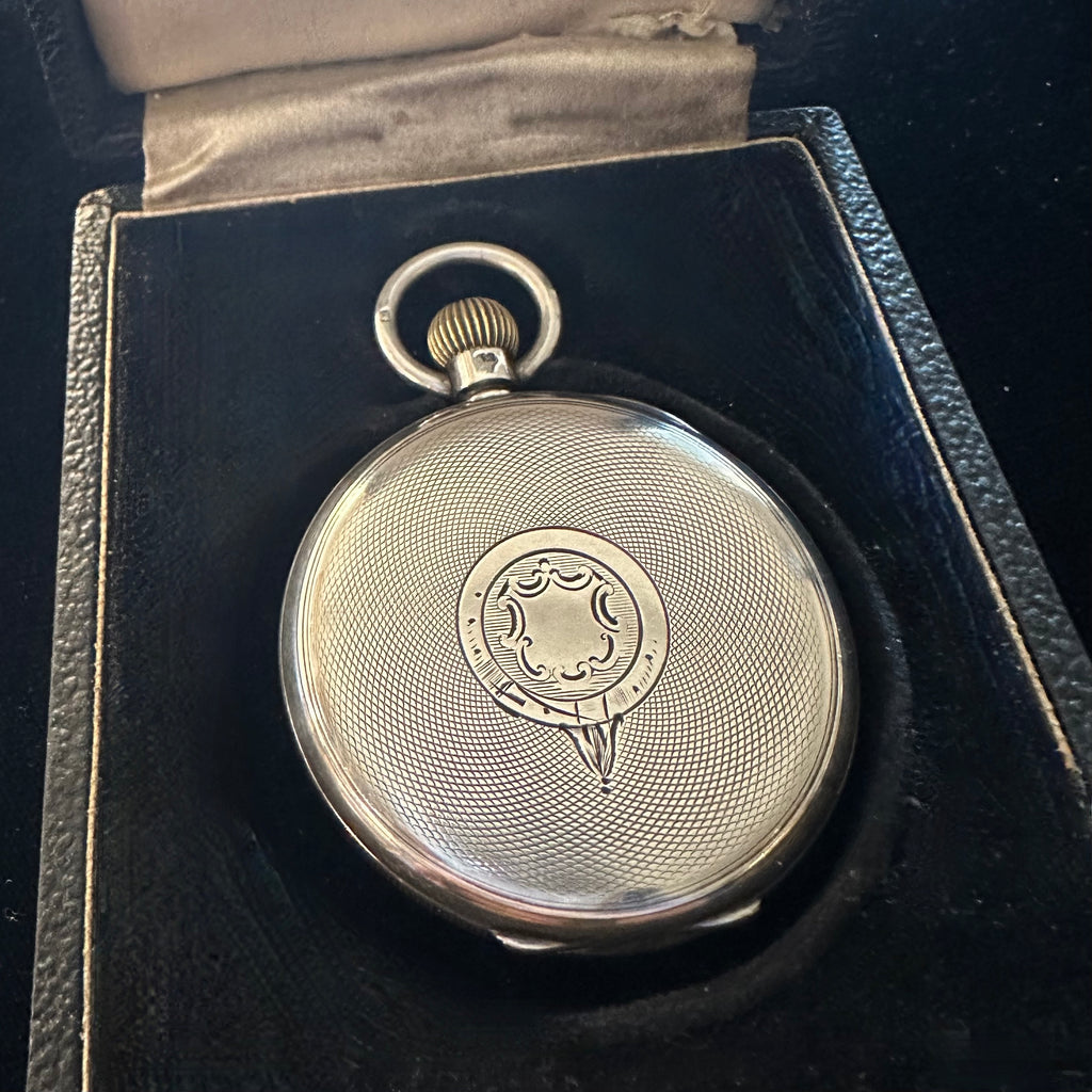 ENGLISH SILVER WALTHAM POCKET WATCH