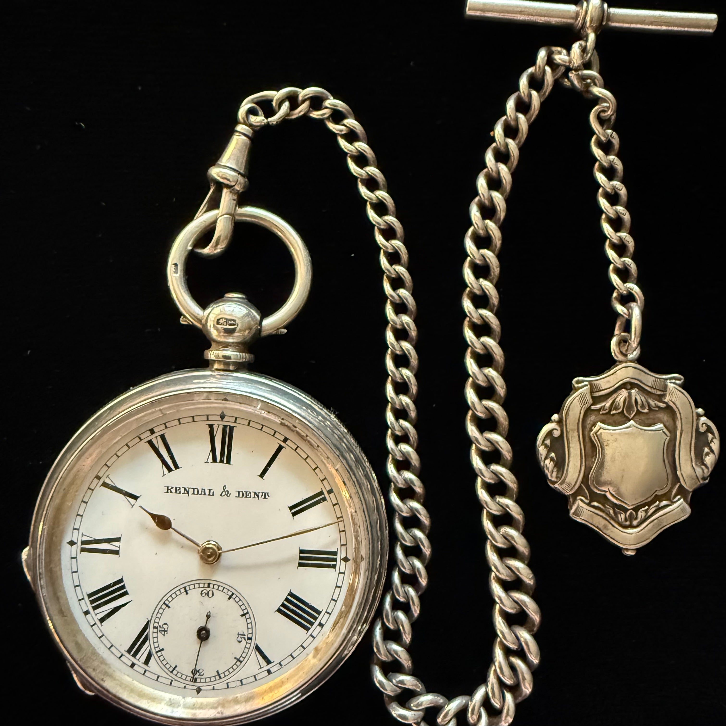 Chain Antique Pocket Watches Value KENDAL DENT BRITISH