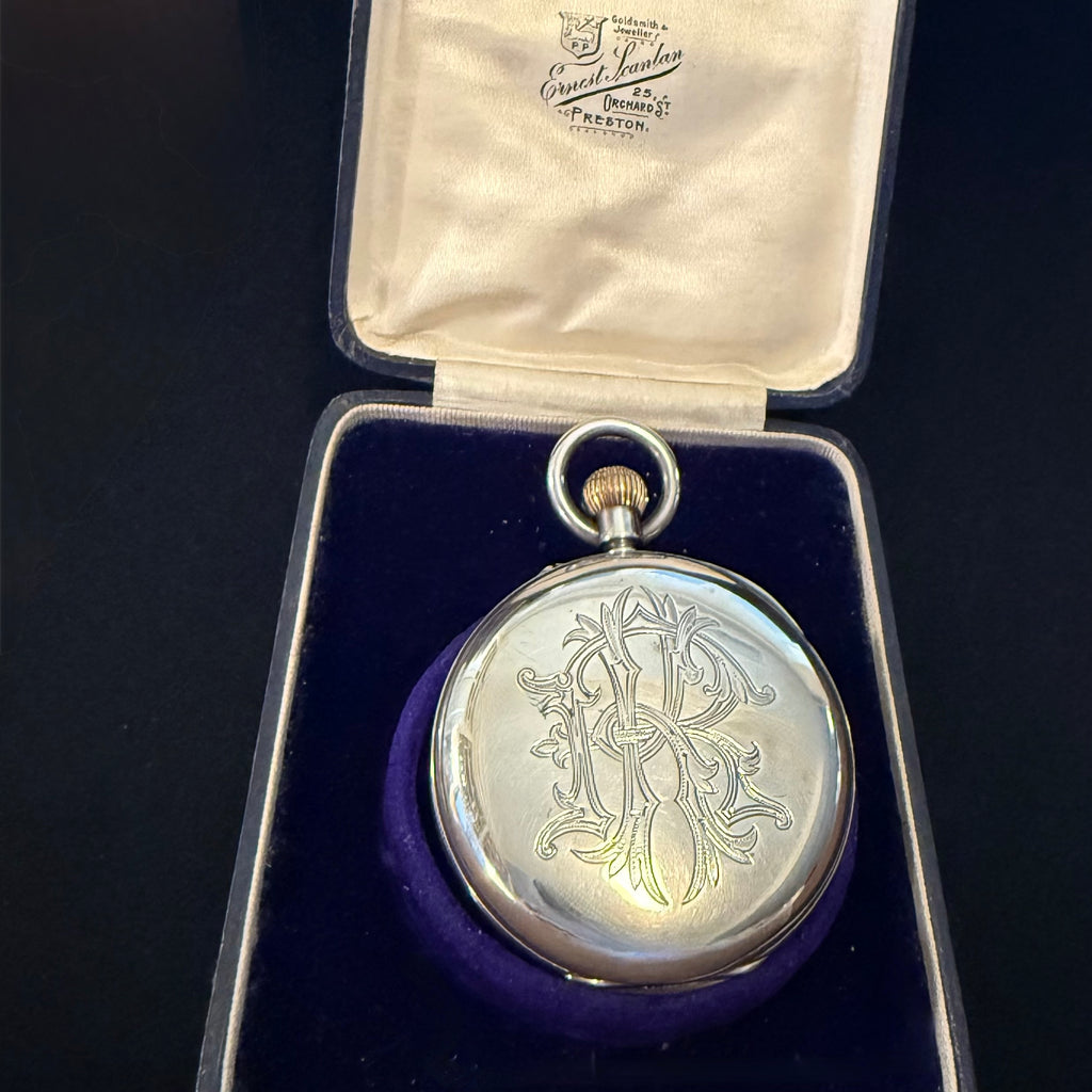 S SMITH & SON SILVER POCKET WATCH