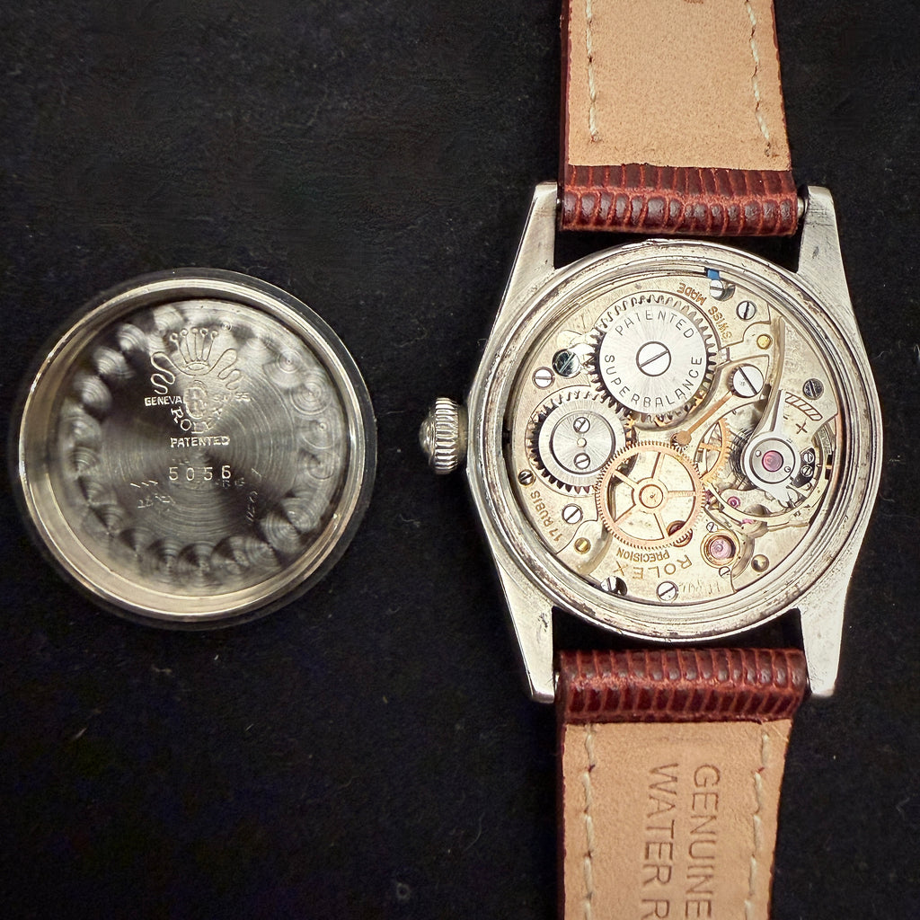1940s Rolex Oyster Speedking Precision Ref. 5056 – Golden Patina Dial, Stainless Steel