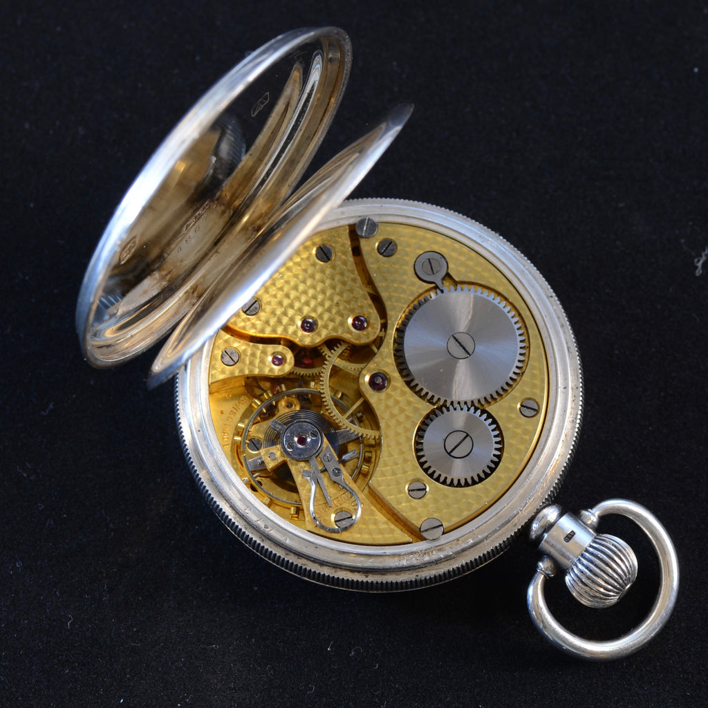 KENDAL & DENT SILVER ENGLISH POCKET WATCH
