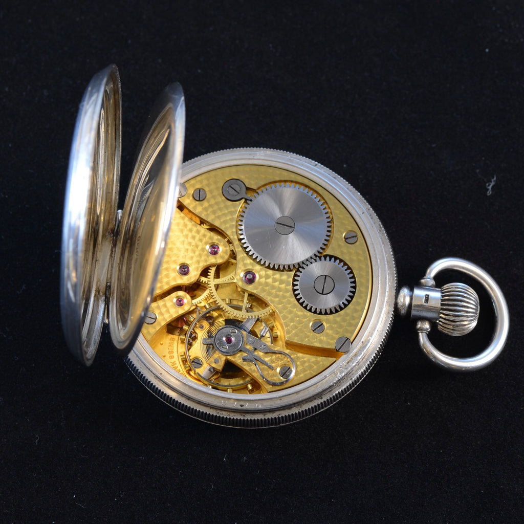 KENDAL & DENT SILVER ENGLISH POCKET WATCH