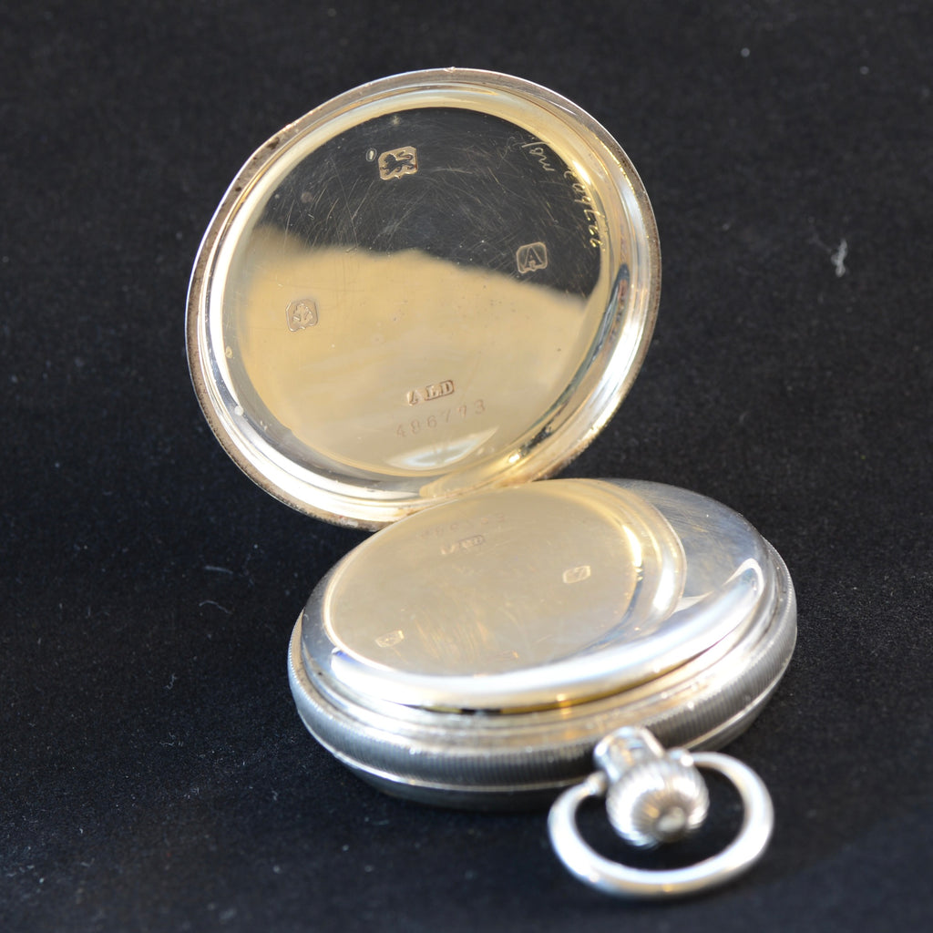 KENDAL & DENT SILVER ENGLISH POCKET WATCH