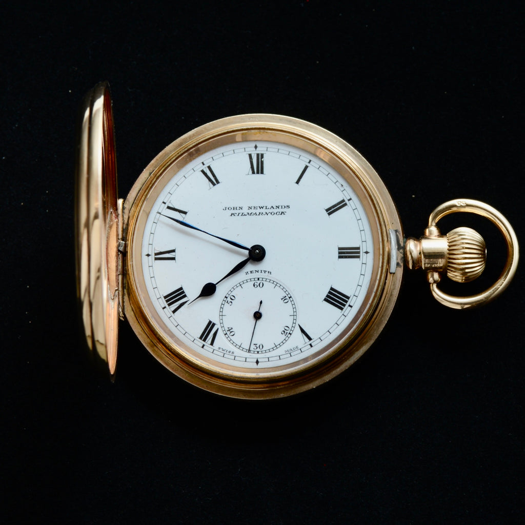 ZENITH FULL HUNTER POCKET WATCH – JOHN NEWLANDS, KILMARNOCK