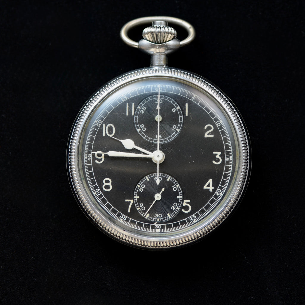 BREITLING U.S. NAVY NAVIGATIONAL CHRONOGRAPH POCKET WATCH