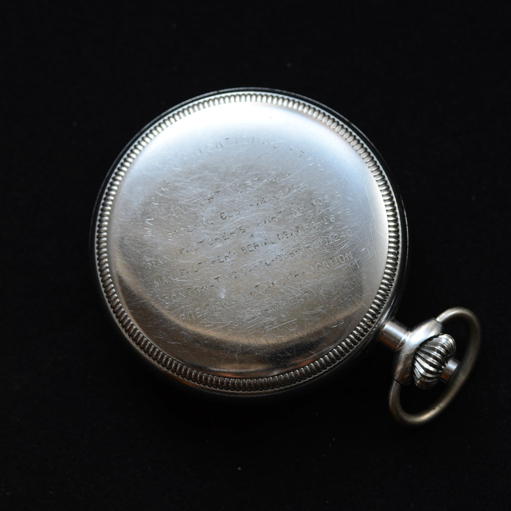 BREITLING U.S. NAVY NAVIGATIONAL CHRONOGRAPH POCKET WATCH