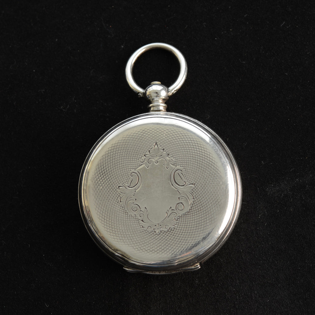 KENDAL &amp; DENT SILVER POCKET WATCH WITH ORIGINAL BOX