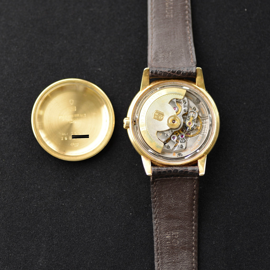 1957 Patek Philippe Calatrava Ref. 2551J “Disco Volante” 18K, Gübelin Double-Signed, Cal. 12-600 AT