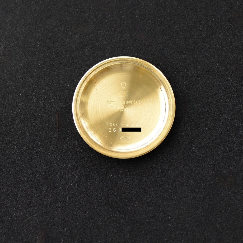 1957 Patek Philippe Calatrava Ref. 2551J “Disco Volante” 18K, Gübelin Double-Signed, Cal. 12-600 AT