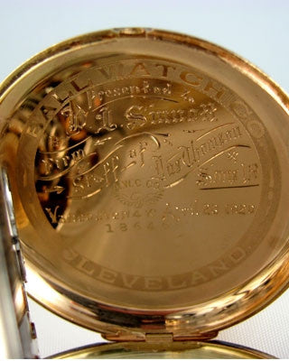 BALL 14K GOLD POCKET WATCH Pocket Watches - Ashton-Blakey Vintage Watches