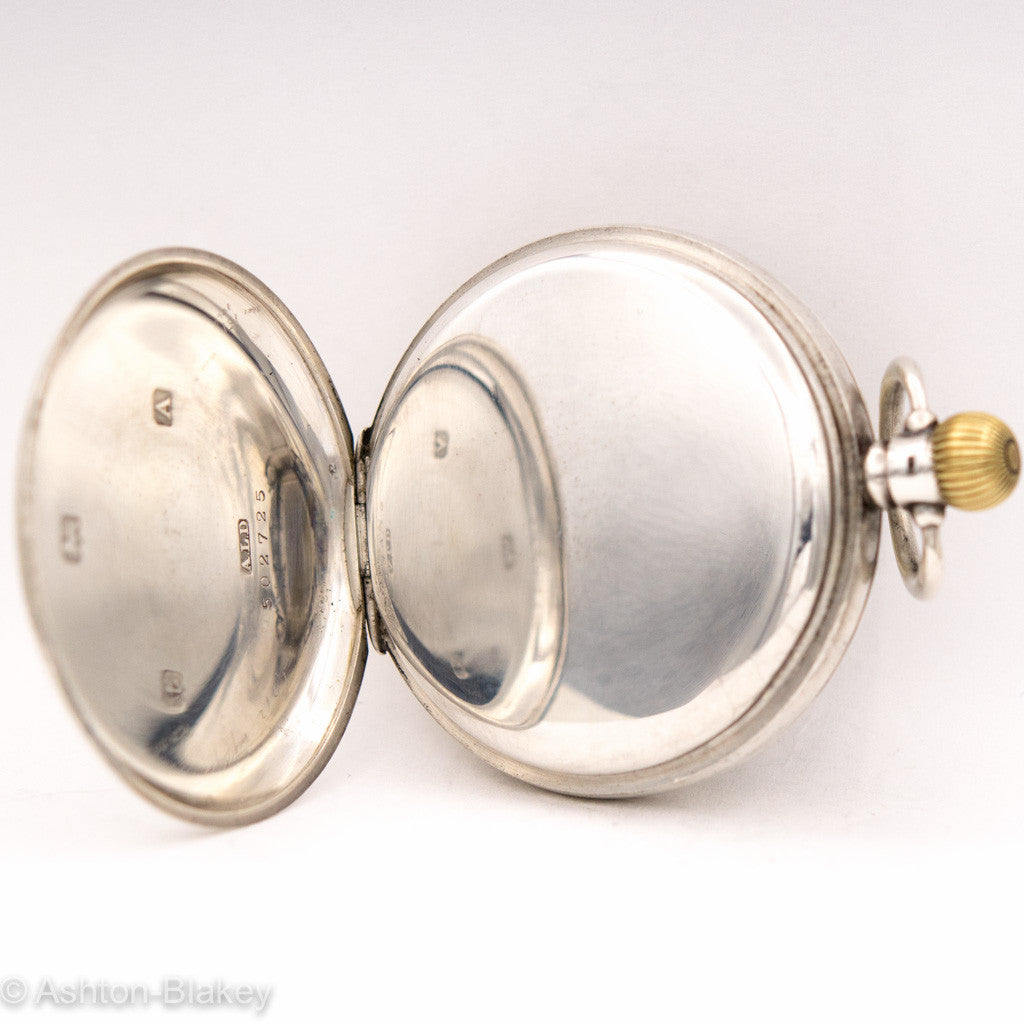 OMEGA STERLING SILVER POCKET WATCH Pocket Watches - Ashton-Blakey Vintage Watches