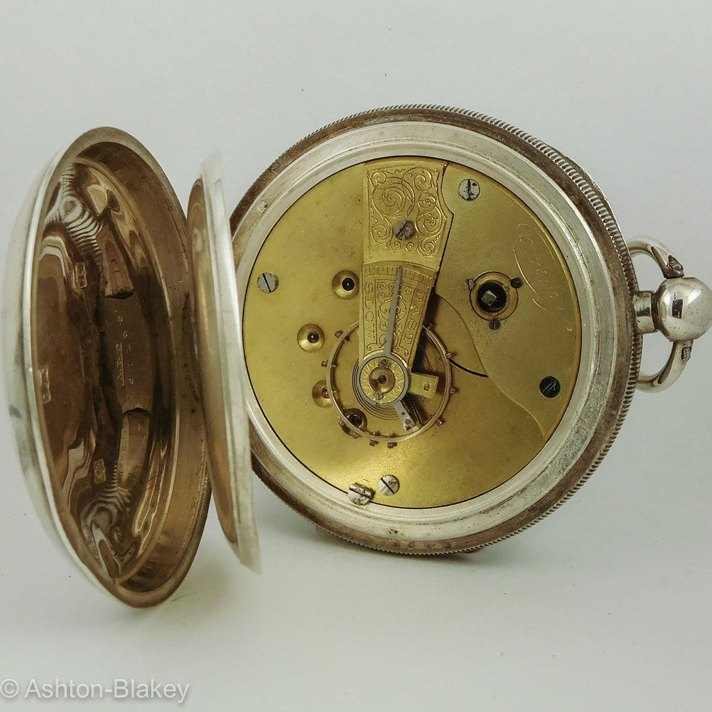 ENGLISH SILVER  Pocket Watch   Sold Out Pocket Watches - Ashton-Blakey Vintage Watches