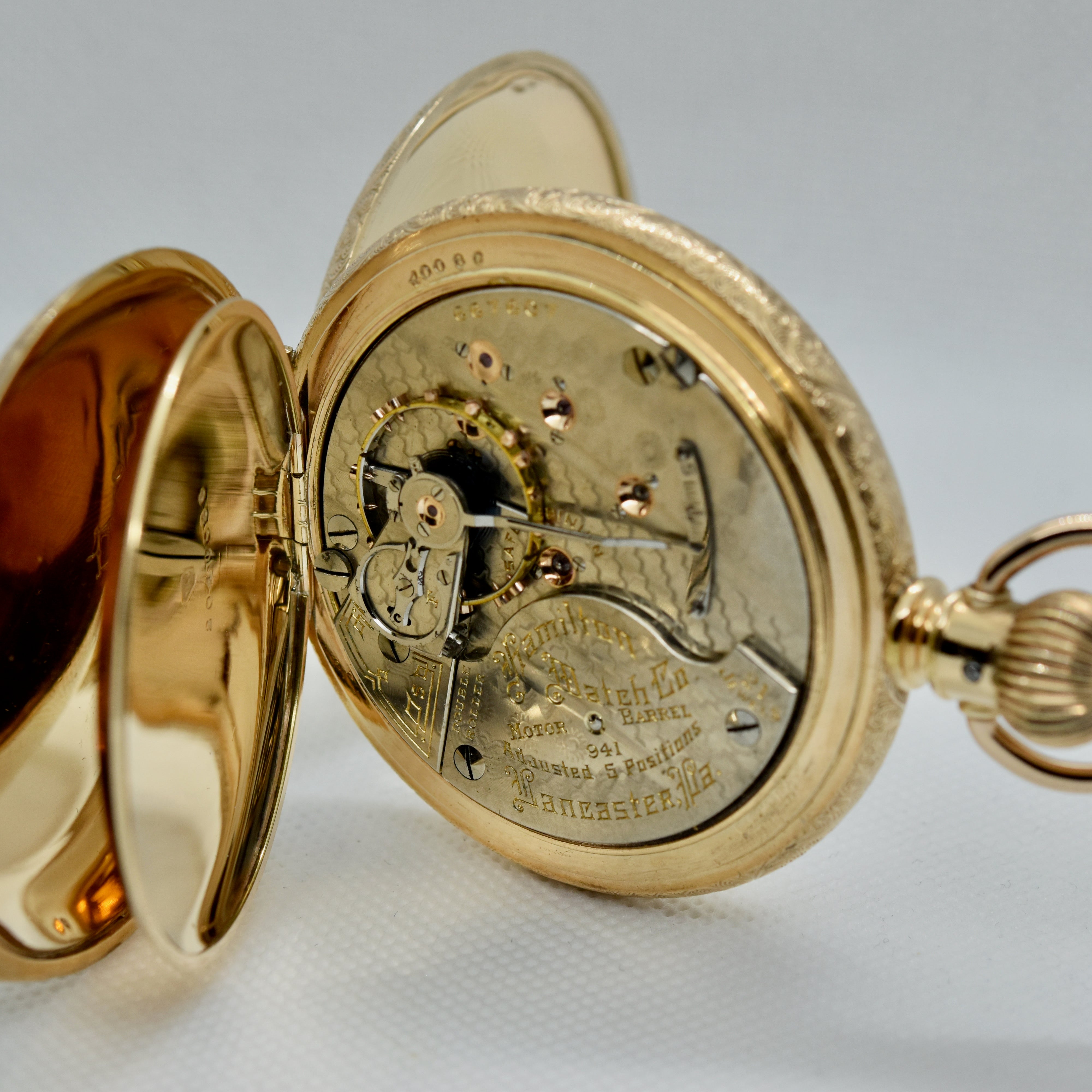 HAMILTON RAILROAD GRADE 941 HUNTING CASED Ashton-Blakey Vintage