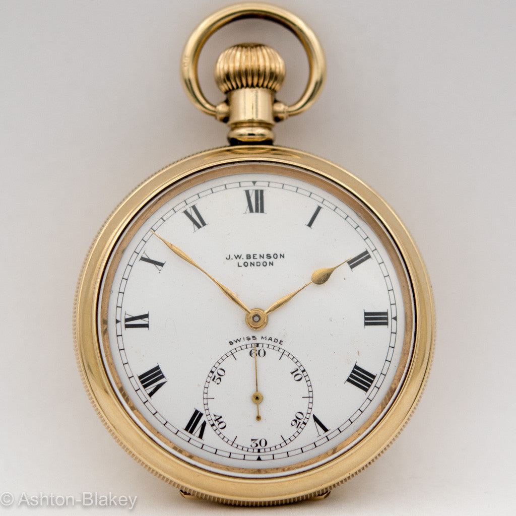 JW BENSON POCKET WATCH Ashton-Blakey Vintage Watches