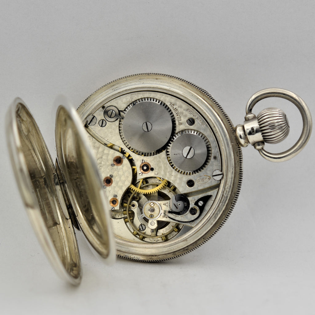 ENGLISH Silver Man's Pocket Watch Pocket Watches - Ashton-Blakey Vintage Watches
