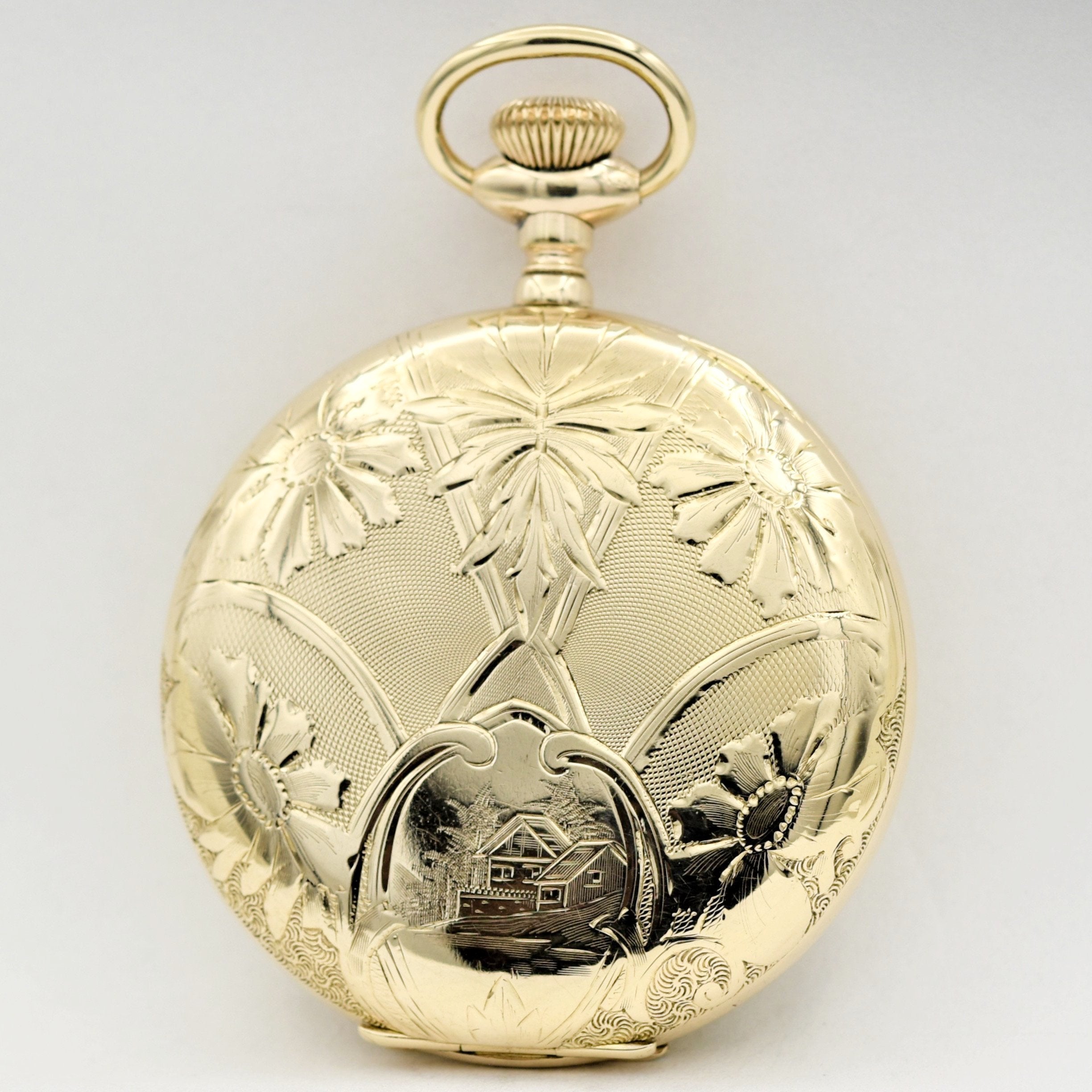 ELGIN Pocket Watch Multicolor Dial Ashton-Blakey Vintage Watches