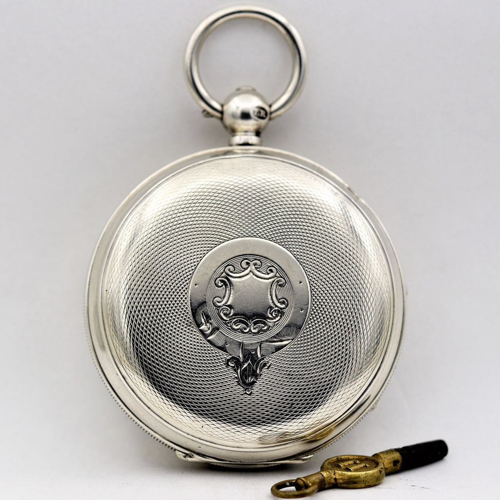 ENGLISH Sterling Silver Pocket Watch Pocket Watches - Ashton-Blakey Vintage Watches