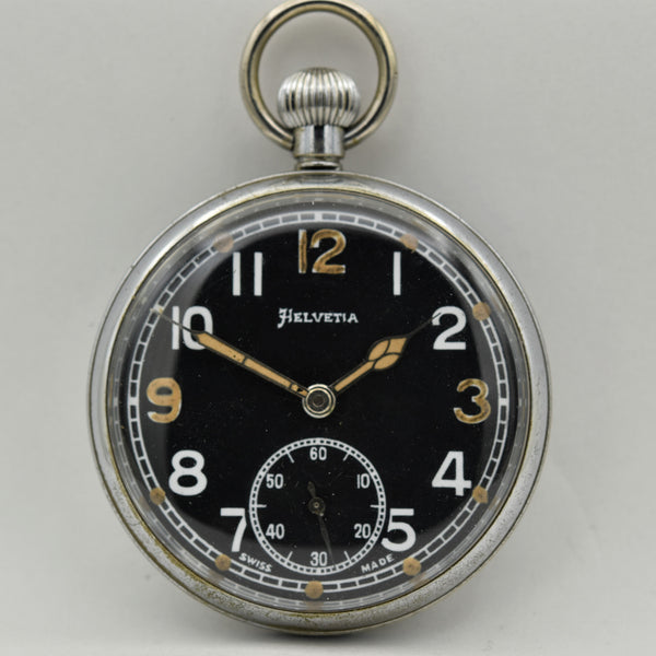 HELVETIA MILITARY Pocket Watch Pocket Watches - Ashton-Blakey Vintage Watches