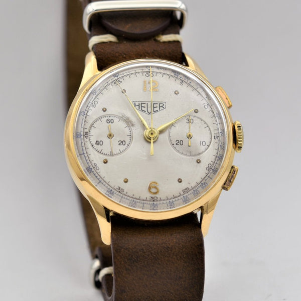 HEUER 18K Gold Chronograph Vintage Watches - Ashton-Blakey Vintage Watches