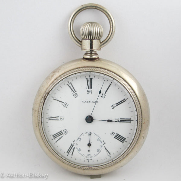 Waltham Silveroid open faced Pocket Watch Pocket Watches - Ashton-Blakey Vintage Watches