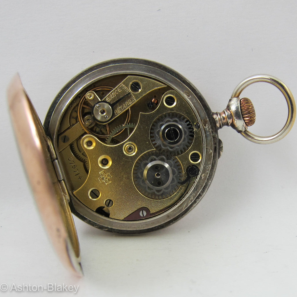 Swiss Rose Gold Pocket Watch Pocket Watches - Ashton-Blakey Vintage Watches