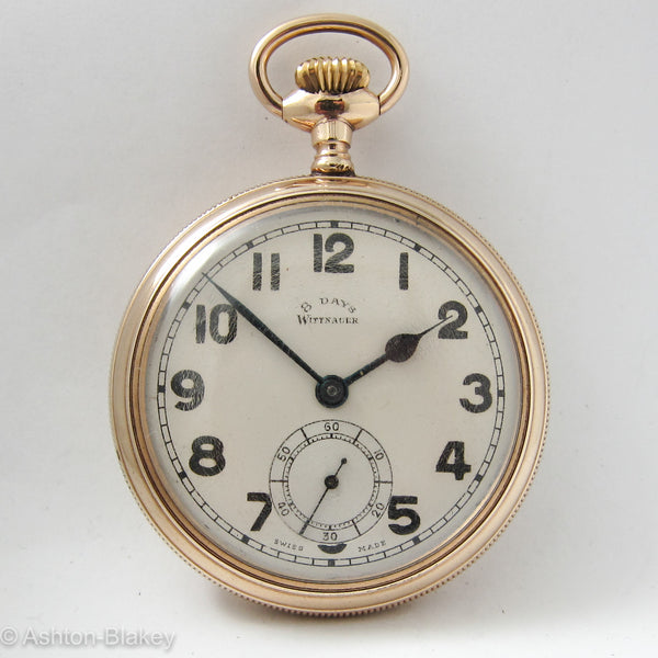 WITTNAUER Men's vintage 8 day Pocket Watch Pocket Watches - Ashton-Blakey Vintage Watches