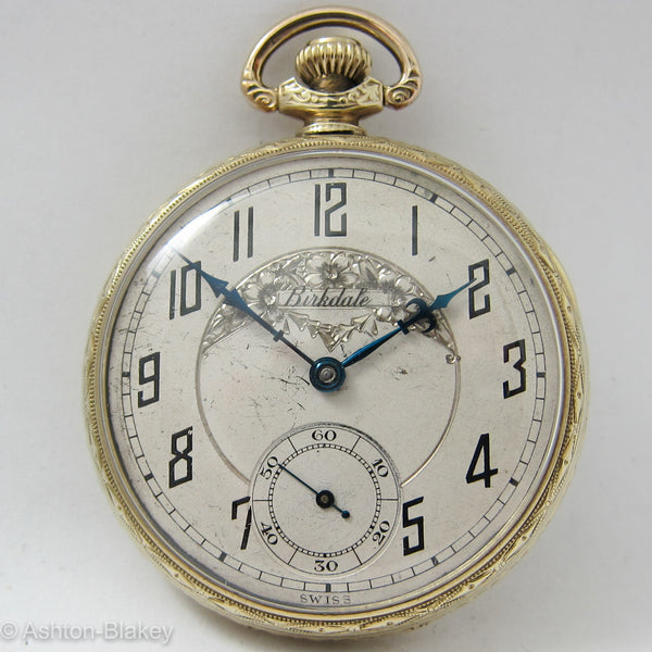 BIRKDALE man’s open faced size 12 Pocket Watch Pocket Watches - Ashton-Blakey Vintage Watches
